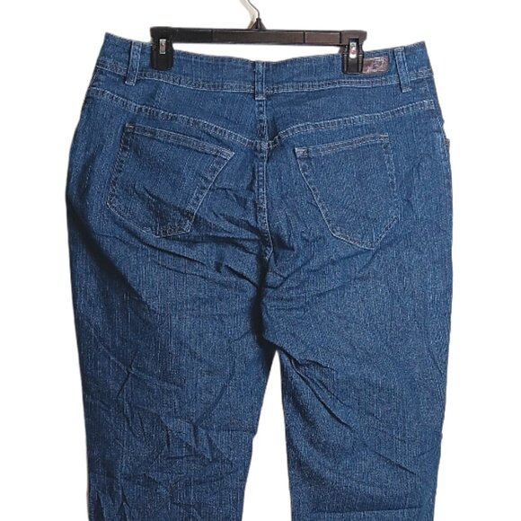 Lee Riders Relaxed Fit Jeans Womens 16W Medium Wash High Rise Straight Leg Denim - Picture 4 of 4